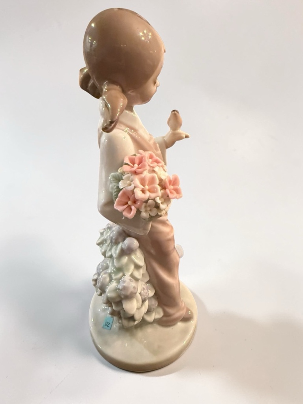 Authentic Retired LLADRO #5217 "Spring" Girl with Bird & Flowers - Picture 4 of 7